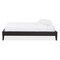 Baxton Studio Lancashire Black Upholstered Full Size Bed Frame with Tapered Legs 125-6989 - alternate 3